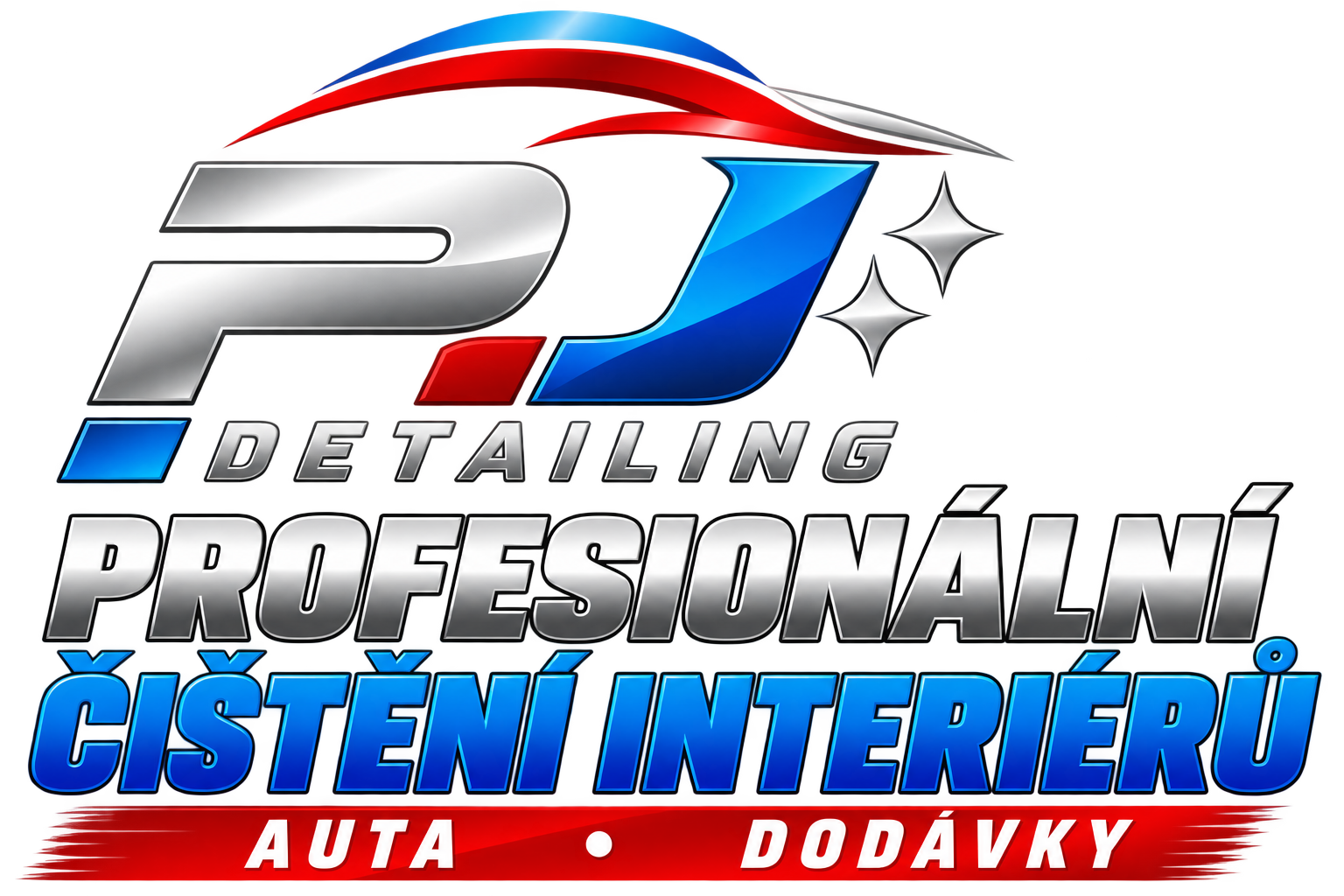 Leták PJ Detailing – čištění interiérů aut a dodávek